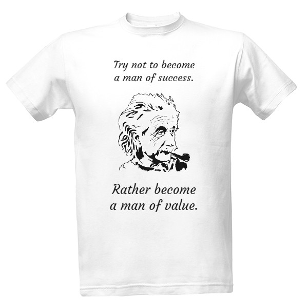 Tričko s potiskem Albert Einstein