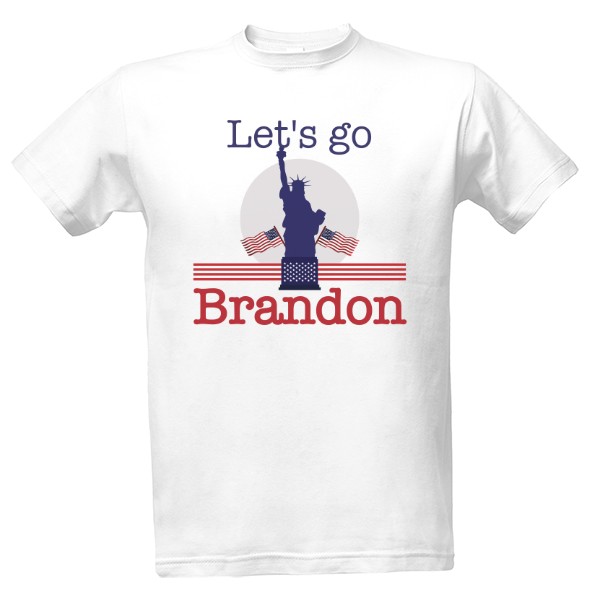 Tričko s potiskem Let's go Brandon