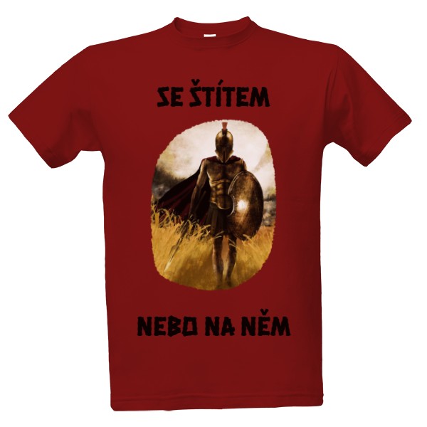 Tričko s potiskem Spartský válečník